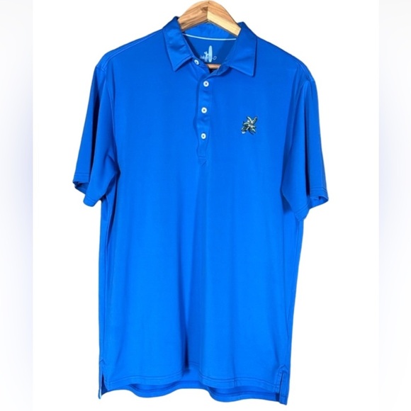 Johnnie-O Prep-Formance blue polo shirt Size  Large - Picture 1 of 10